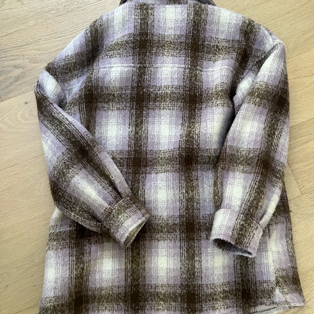 Plaid Button-Up Jacket - Picture 2 of 5